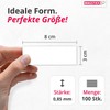 Mag209 Writeable Magnetic Labels 8 x 3 cm White Magnetic