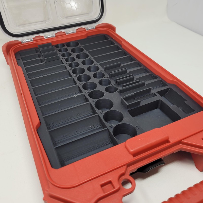 Fits Milwaukee Packout Low Profile Storage Tray INSERT for Sockets