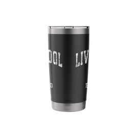 Liverpool England Vintage Athletic Sports Design Stainless Steel Insulated Tumbler