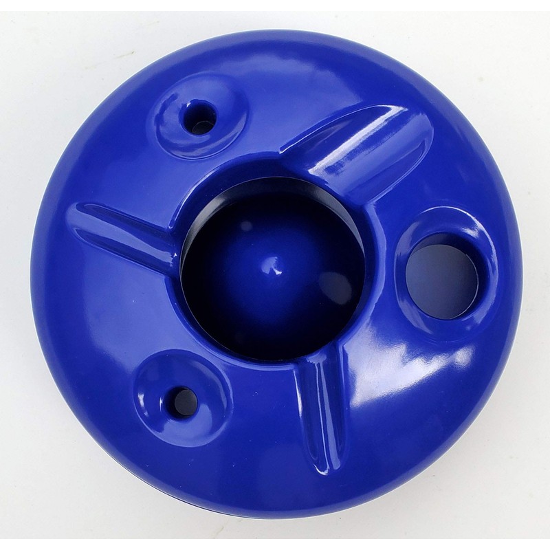 5 Inch Commercial Quality Melamine Windproof Ashtray - Royal Blue