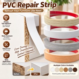 1Roll 3meter/5m Furniture Edge Banding,self-adhesive Repair Strip,PVC Decorative Sticker,plywood Thickened Repair Strip
