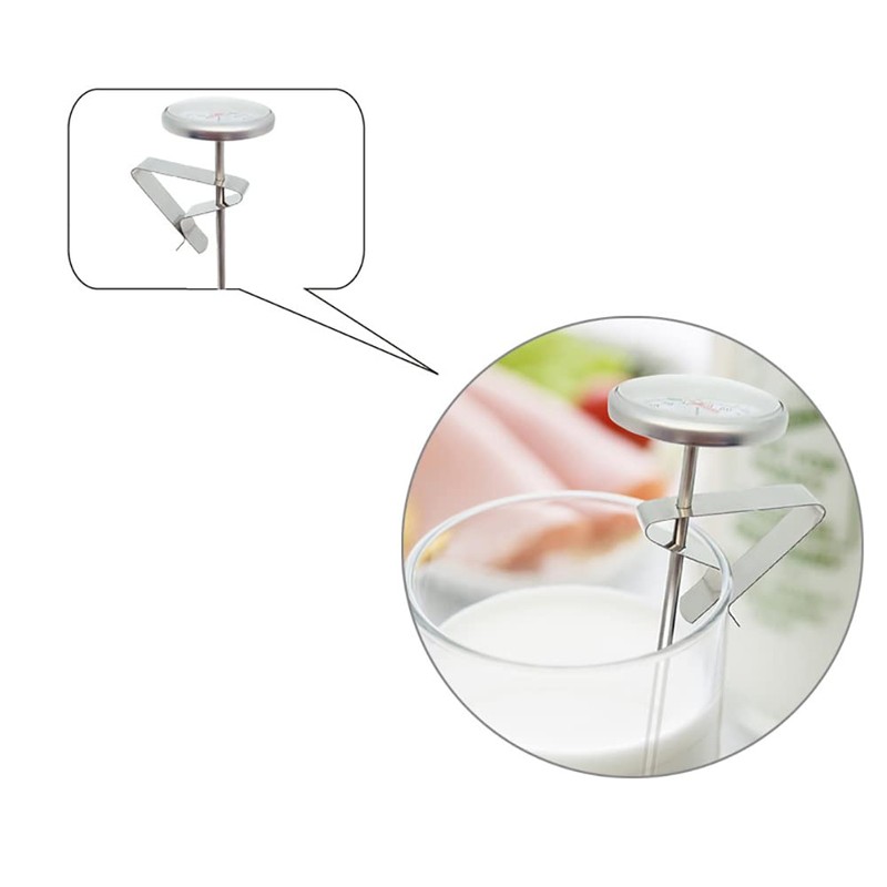 4 Pcs Stainless Steel Thermometer Probe Clips Pot Cup Temperature
