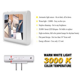 Plug in Dimmable LED Night Light with Dusk to Dawn Auto Sensor, Adjustable Brightness, Warm Light, Auto On-Off Nightlight for Bathroom, Hallway, Nursery, Bedrooms - Gris: The Book