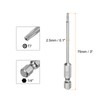sourcing map T7 Security Torx Bit 1/4" Hex Shank 3"