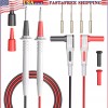 Peakelect Silicone Multimeter Test Leads Kit with Gold-Plated Precision Sharp