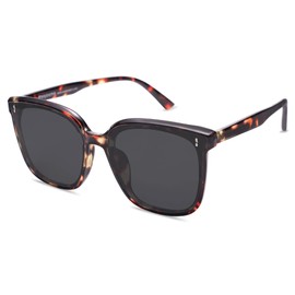 SOJOS Sunglasses for Women Men Vintage Style Shades SJ2157,Tortoise/Grey