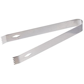Tablecraft Stainless Steel Ice Tongs, 6.75", Metallic