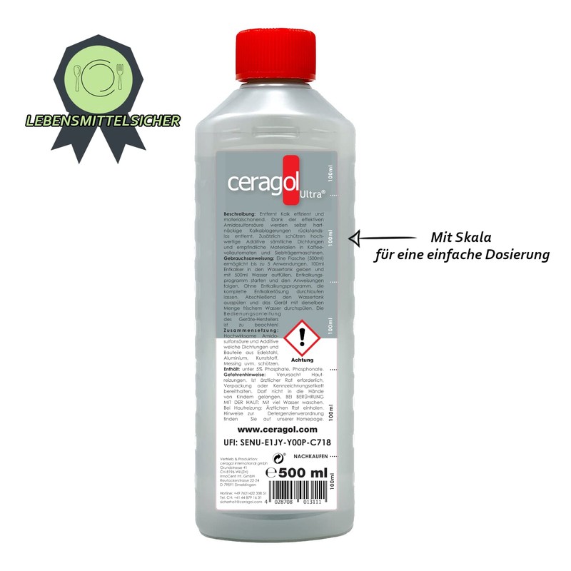Ceragol ultra 8012992 Premium Descaler, 500 ml