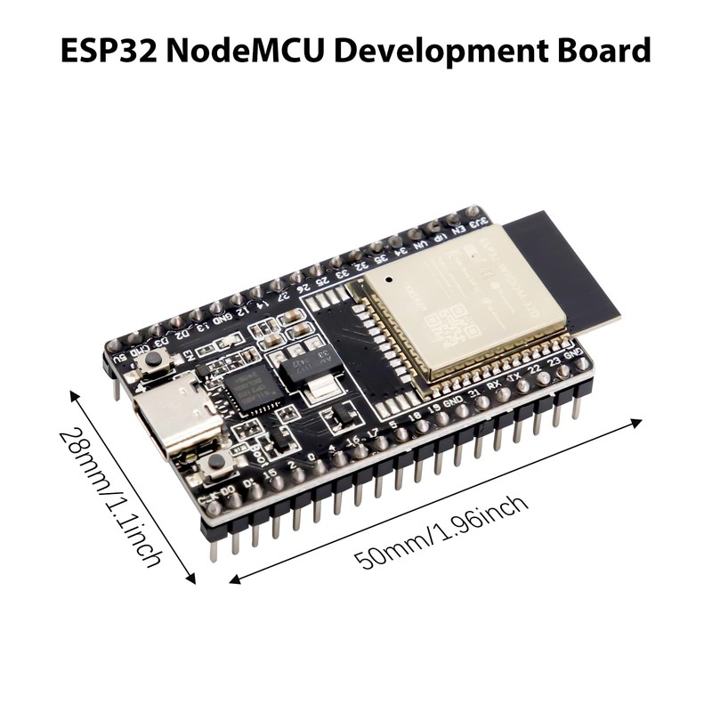 ESP32-DevKitC 38-Pin Development Board AYWHP 5 Pieces NodeMCU ESP32-WROOM WLAN