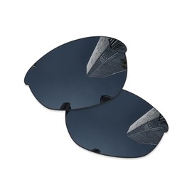 Combine8 2 Pairs Ploarized Replacement Lenses for Oakley Half Jacket 2.0 OO9144/Half Jacket 2.0 Asian Fit OO9153 Sunglass - Black + Fire Red