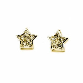 ENERGETIX-4YOU Women's Energetix Magnetix 2 Star Magnetic Earrings Star With Lots Of Crystals Diameter Approx. 1.1 Cm Plain