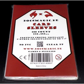 docsmagic.de card board game, sleeves, clear, premium - standard Euro US small mini magnum tarot, 1 Pack