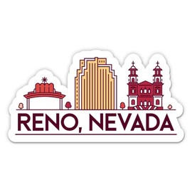 Squiddy Reno Nevada - Vinyl Sticker Decal for Phone, Laptop, Water Bottle (3" Wide)