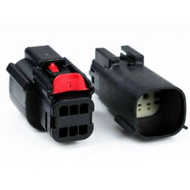 6-PIN MX150 Black Sealed 22.0A Male n Female Harley Waterproof, Sealed Kit, MX150 w/CPA