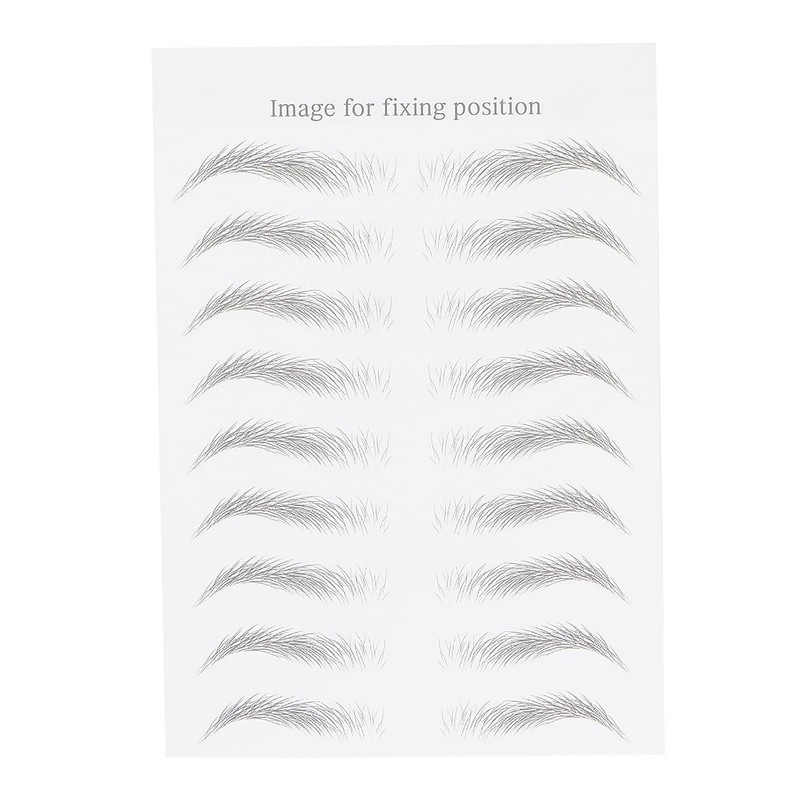 6D Eyebrow Tattoo Stickers, Eyebrow Shaping Stencils, Semi-Permanent, Hair-Like, Waterproof