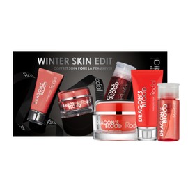 Rodial Winter Skin Edit: Dragon’s Blood Micellar Cleansing Water DLX, Dragon’s Blood Hyaluronic Mask, Dragon’s Blood Hyaluronic Velvet Cream