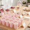 MYHOGOOD 30Pcs Pink Paper Straws, Lovely Pink Paper Straw for