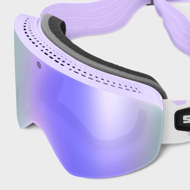 SIROKO - GX Truffles Kids Snowboard and Ski Goggles Purple