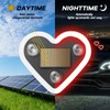 GCZCC Car Window Wireless LED Ambient Light Solar Powered Love