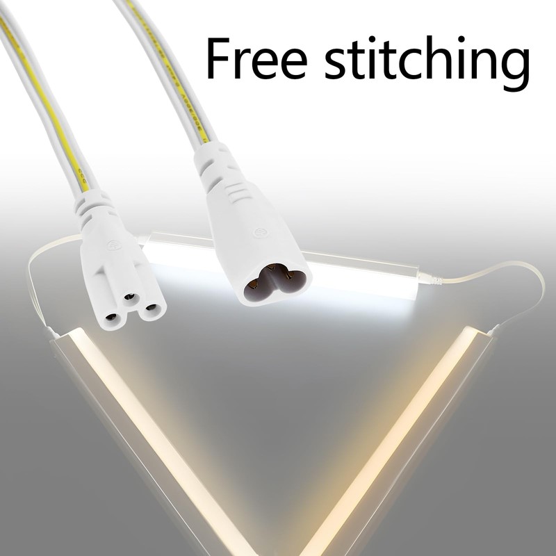 Micro Traders 4pcs 3pin Male to Female Lamp Connecting Wires