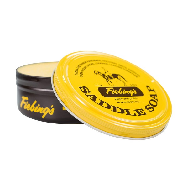 Fiebing's 2-Pack Yellow Saddle Soap, 12 Oz. - Cleans, Softens and Preserves Leather