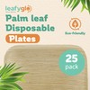 Leafyglo Natures Vajilla de hoja de palmera de 20,32 cm,