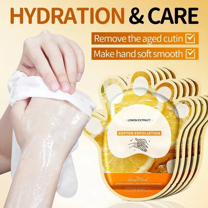 Lemon Nourishing And Tendering Hand Mask Autumns And Winter