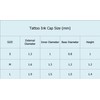 Tattoo Ink Cups Caps Pigment Pots 100pcs Small Medium Large