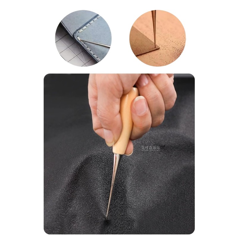 Perforated Craft Whale Set of 2 Leather Tools with Holes,