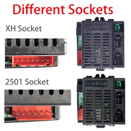 JRRXM 12Volt Weelye RX23 RX18 RX43 2.4G Bluetooth Receiver Control Box Speed Controller Circuit Board Conversion Kit for Power Wheels Upgrade,Kids Ride On Toys Car Replacement Parts Accessories