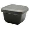 Santo 09747 Banko Ware Pottery, Black Glaze, Small Size, Square
