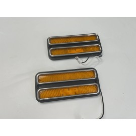 KK 1967-1972 LED Chevy GMC C10 C20 Truck Front Side Marker Fender Lights lens Pair