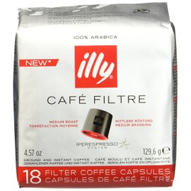 illy Iperespresso Capsules Home Filter Coffee Medium Roast Pack of 18