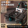 Automatic Rebound 4-Wheel Abdominal Wheel for Sports Fitness Training Black 2ea