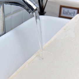 StorageWorks Closet Baskets, Cotton Fabric Baskets for Closet Shelves, Foldable Trapezoid Storage Bins, Mixing of Nature & Blue, 3-Pack