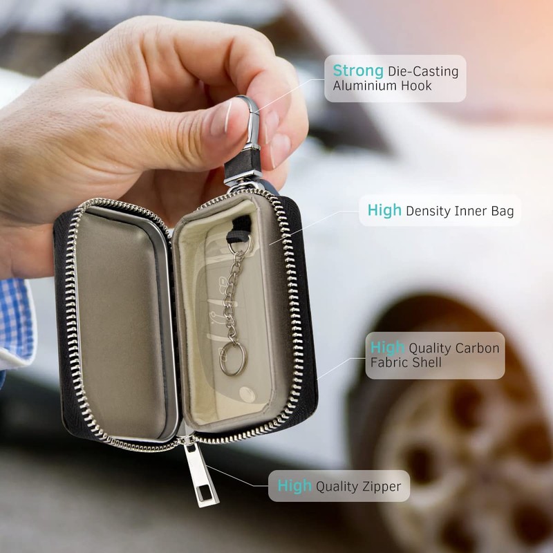 Faraday Pouch for Car Keys, Kolaura Car Key Signal Blocker