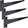 IRONTITE® 3 Pack Black T Hinges 350mm (14"), Gate Hinges