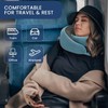 JZHAN Neck Travel Pillow, Memory Foam Neck Pillow for Comfort