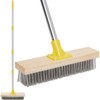 NICOFPHY Stainless Steel Deck Brushes for Scrubbing Heavy Duty, 60"