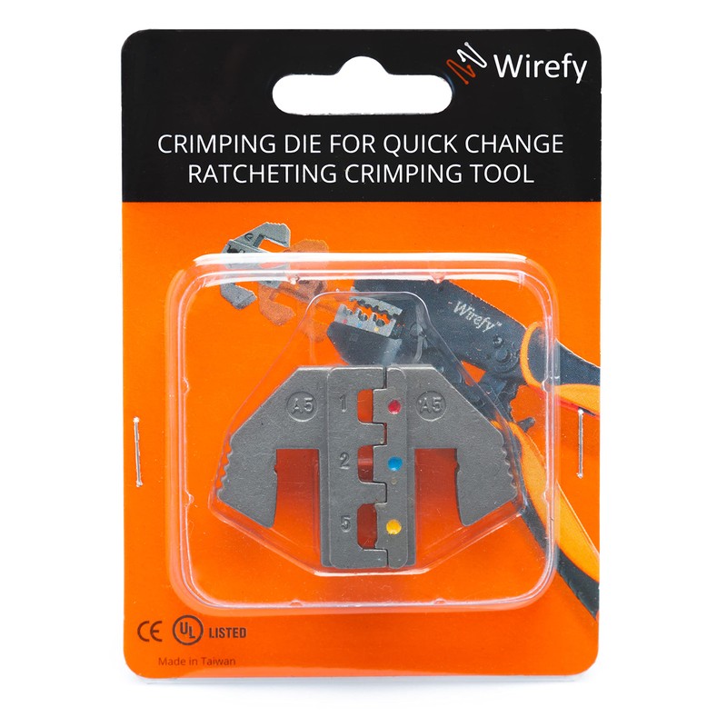 Wirefy Crimping Die for Heat Shrink Connectors - 22-10 AWG
