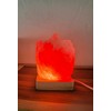 YZYOE USB Colour Gradient Himalayan Salt lamp,Solid Wood Based Atmosphere