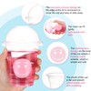 Yaomiao 36 Set Smile Face Sipper Cups with Straws and