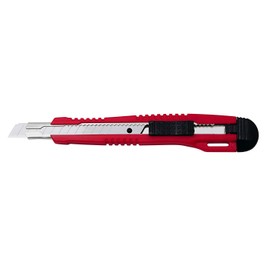 Wedo 783009 Professional Cutter Standard (Blade Guide, Metal, 9 mm) Red/Black
