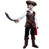 SHE HARE Boys' Luxury Pirate Costume Outfits (M: 7-9 Years)