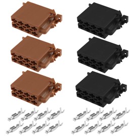 eMagTech 3 Pairs Car Radio Loom Adapter 16 Pin Car Audio Wiring Cable 16 Pin Car Audio Plug Car Accessories Metal Plastic