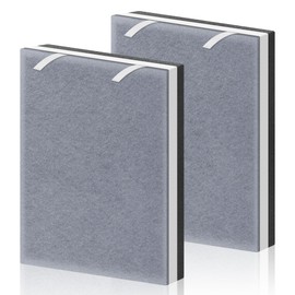 Vital 100 Replacement Filter for LEVOIT Vital 100 Air Purifier, H13 True HEPA and High-Efficiency Activated Carbon Filter, Vital 100-RF, 2 Pack, White