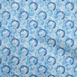 oneOone Velvet Light Blue Fabric Abstracts Sewing Fabric by The Yard Printed DIY Clothing Sewing Supplies 58 Inch Wide