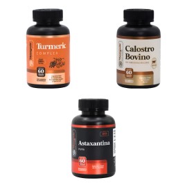 Kit Crcuma Jengibre 60 Caps  Calostro Bovino 60 Caps  Astaxantina Momosie 10 Mg 60 Caps                                                               
