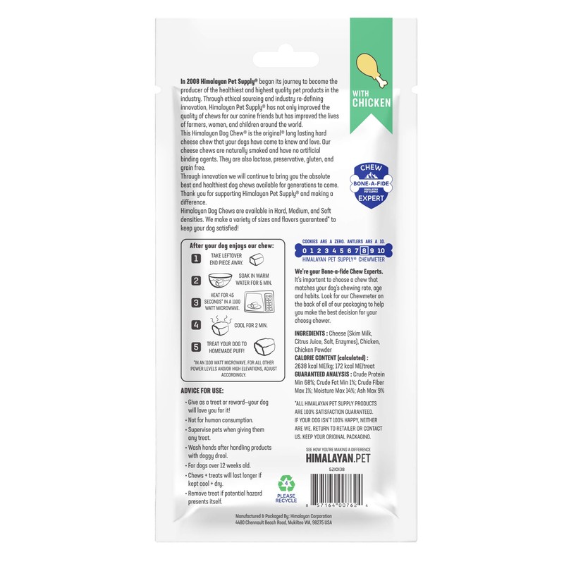 Himalayan Pet Supply Flavored Himalayan Dog Chew