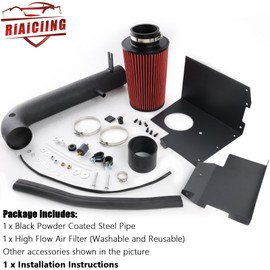 RiAiCiING Cold Air Intake kit with Heat Shield Fit for 2012-2018 Jeep Wrangler JK 3.6L V6